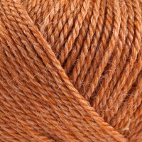 834 Brændt Orange No 4 ORGANIC WOOL+NETTLES